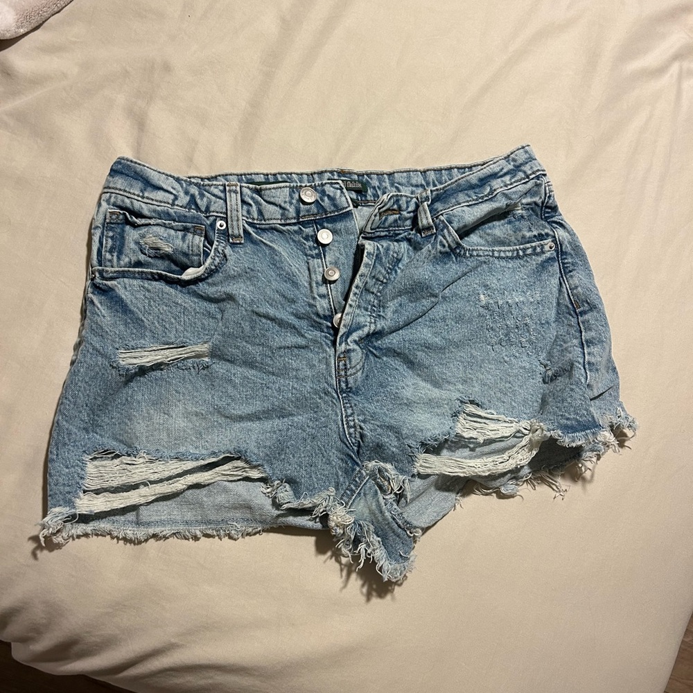 wild fable Light Blue Distressed Denim Cutoff Shorts